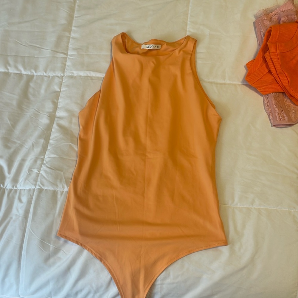 Orange bodysuit